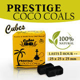 Prestige Coco Hookah Coals Cubes 1 kg - 72 pcs